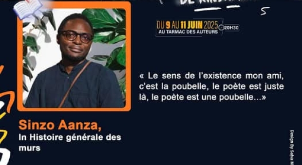 Venez vibrer au rythme des mots avec Sinzo Aanza !